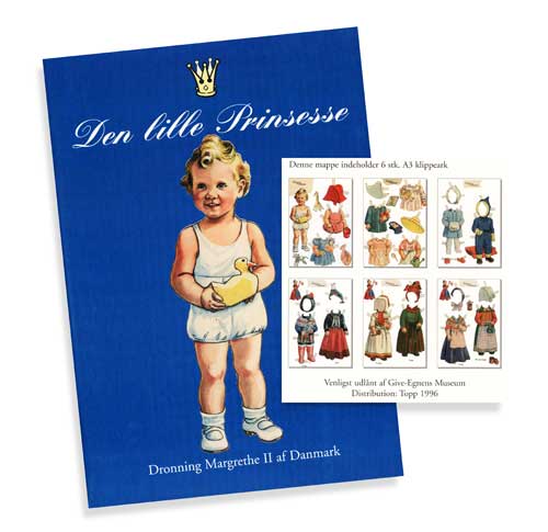 Downtown Forbyde større Den lille Prinsesse. Påklædningsdukke med Dronning Margrethe II. -  Klippeark og modelbyg - Familie og Børn - Shop | Nationalmuseet