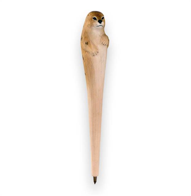 Håndlavet kuglepen i træ - sæl
