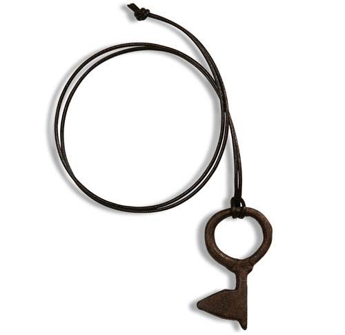 Rustik nøgle fra vikingetiden som smykkevedhæng