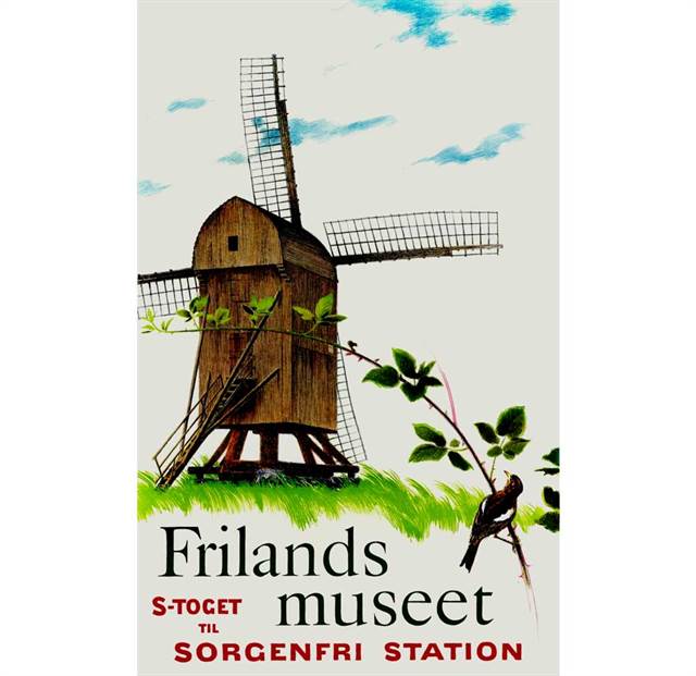 Stubmøllen på Frilandsmuseet - Plakat