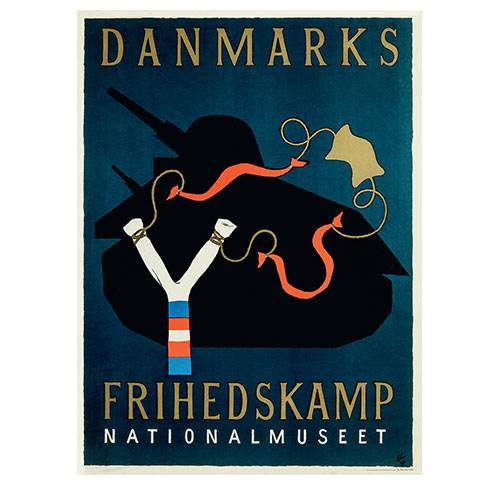 Danmarks Frihedskamp - Nationalmuseet - postkort