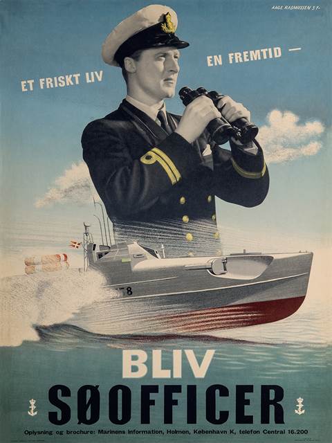 Bliv søofficer - plakat