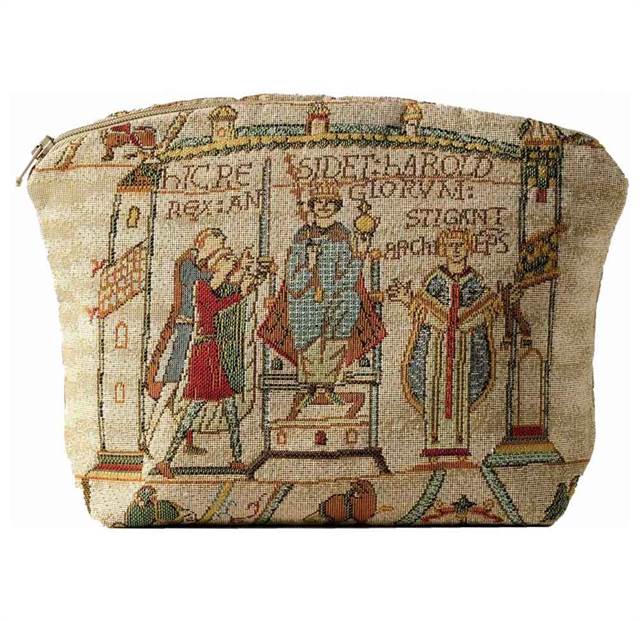 Kosmetikpung med motiv fra Bayeux-tapetet