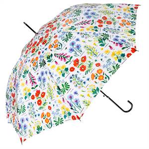 Paraply med vilde blomster