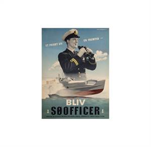Bliv søofficer - postkort
