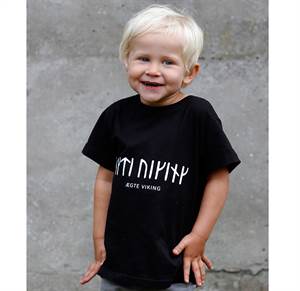T-shirt med runer - børn