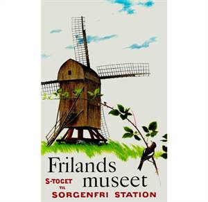 Stubmøllen på Frilandsmuseet - Plakat