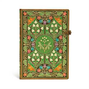 Notesbog i læderlook - dekoreret i art nouveau stil