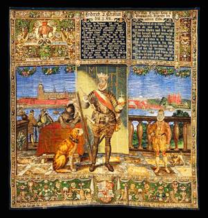 Kongetapetet fra Kronborg - postkort