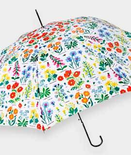 Paraply med vilde blomster 